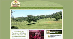 Desktop Screenshot of oakridgegolfclub.net
