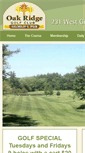 Mobile Screenshot of oakridgegolfclub.net
