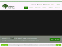 Tablet Screenshot of oakridgegolfclub.co.uk